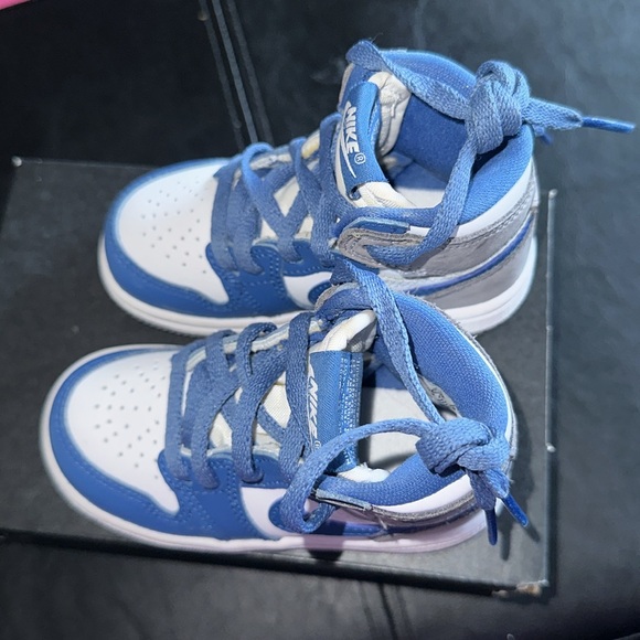 JORDAN RETRO 1 HIGH OG TRUE BLUES WHITE CEMENT GRAY 6C - Picture 8 of 10